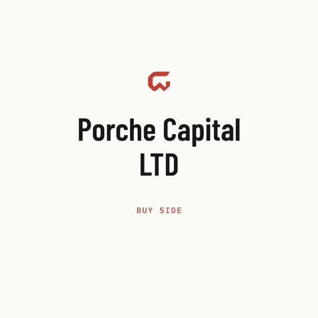 Buy side: Porche Capital LTD
