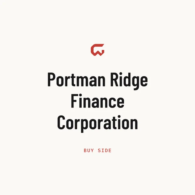 Buy side: Portman Ridge Finance Corporation
