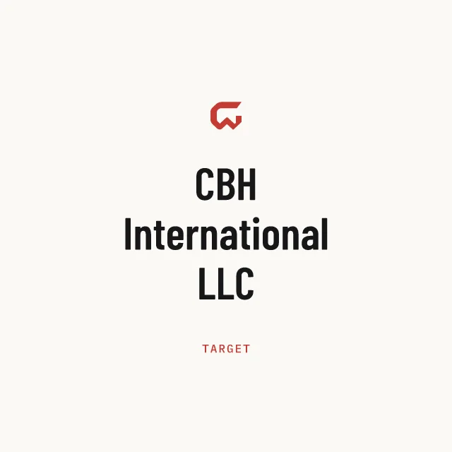 Target: CBH International LLC