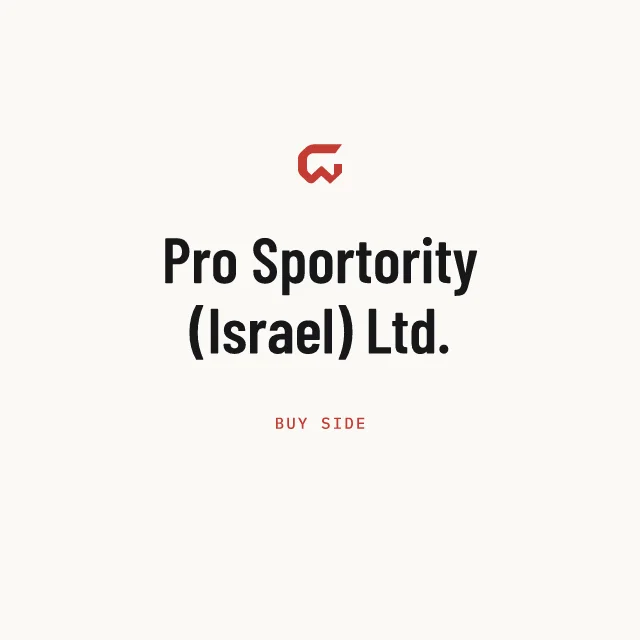 Buy side: Pro Sportority (Israel) Ltd.