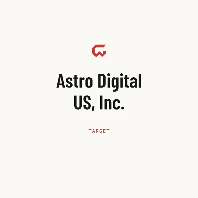 Target: Astro Digital US, Inc.