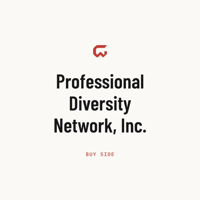 Buy side: Professional Diversity Network, Inc.