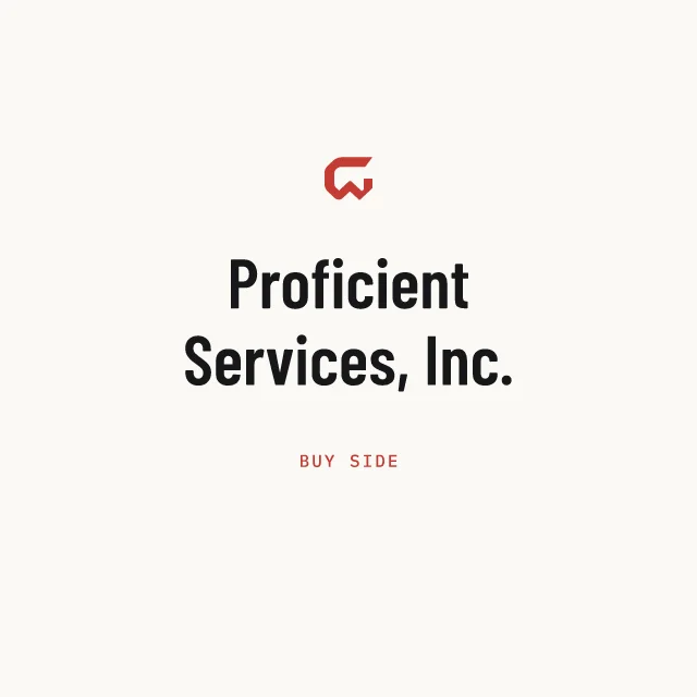 Buy side: Proficient Services, Inc.