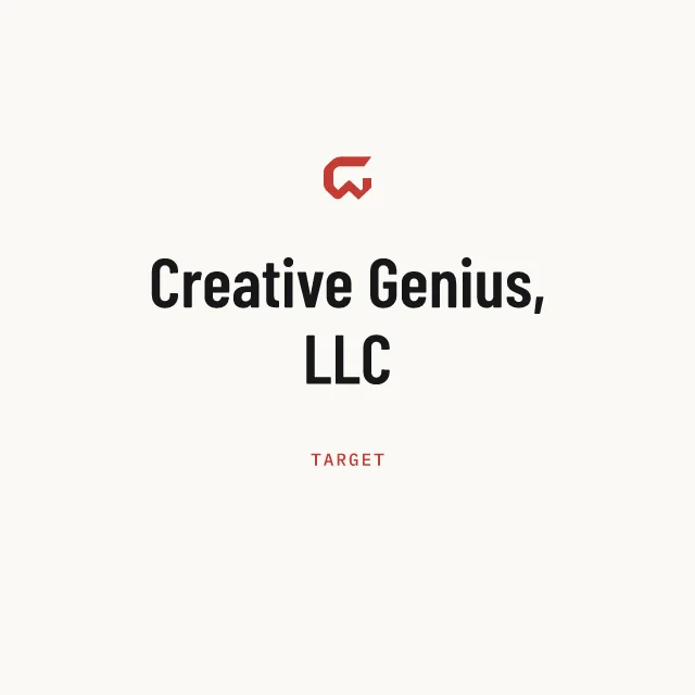 Target: Creative Genius, LLC