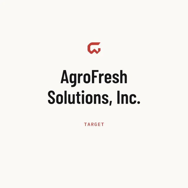 Target: AgroFresh Solutions, Inc.