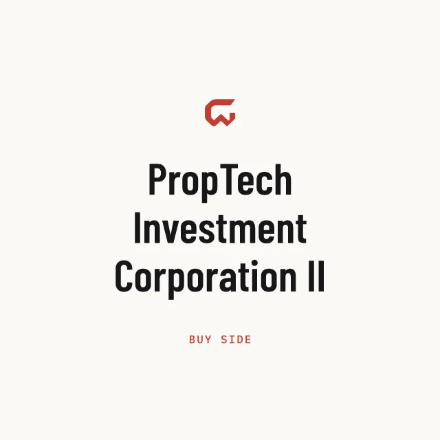 Buy side: PropTech Investment Corporation II