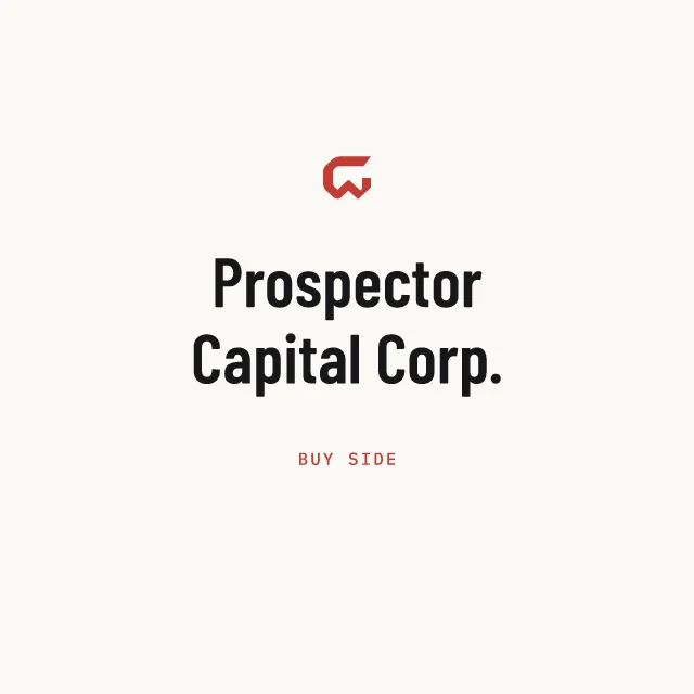 Buy side: Prospector Capital Corp.