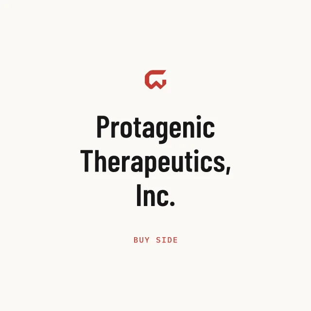 Buy side: Protagenic Therapeutics, Inc.
