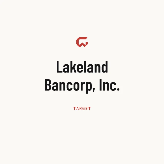 Target: Lakeland Bancorp, Inc.