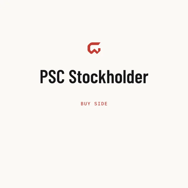 Buy side: PSC Stockholder