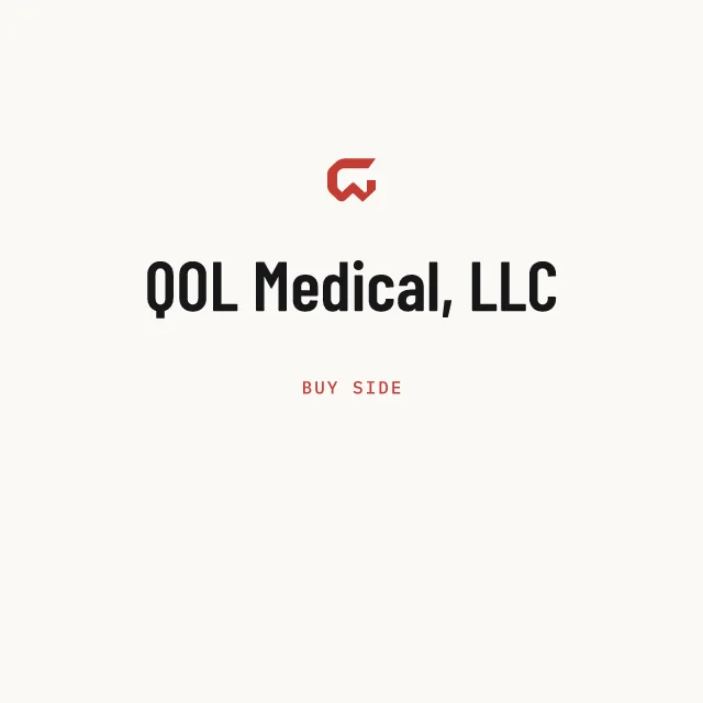 Buy side: QOL Medical, LLC