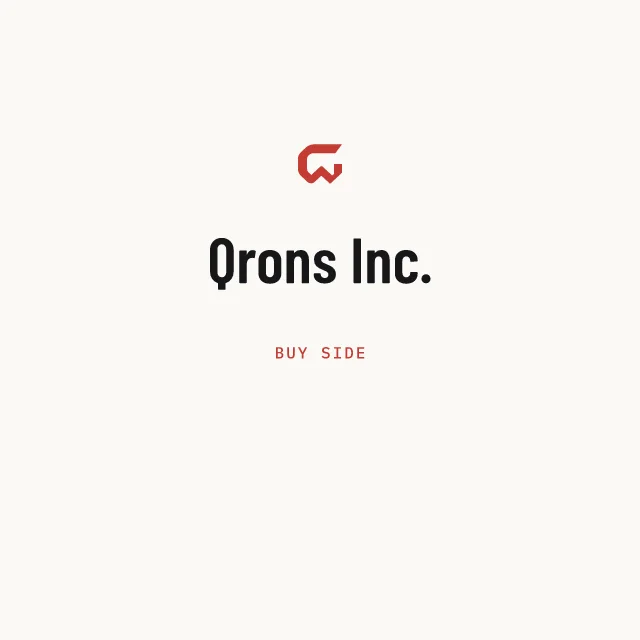 Buy side: Qrons Inc.
