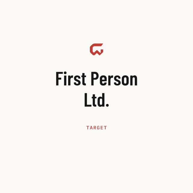 Target: First Person Ltd.