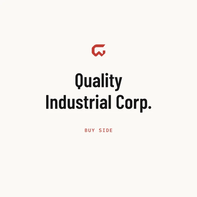 Buy side: Quality Industrial Corp.