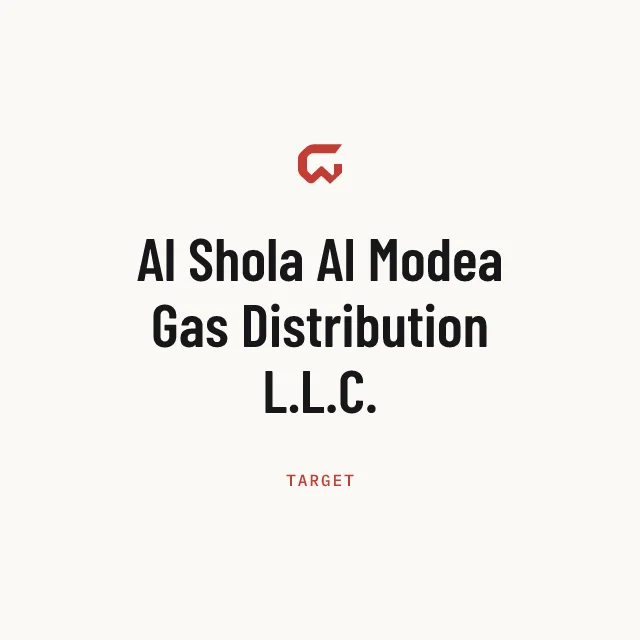 Target: Al Shola Al Modea Gas Distribution L.L.C.