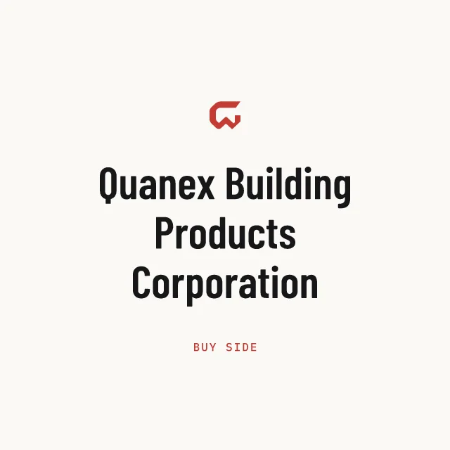 Buy side: Quanex Building Products Corporation