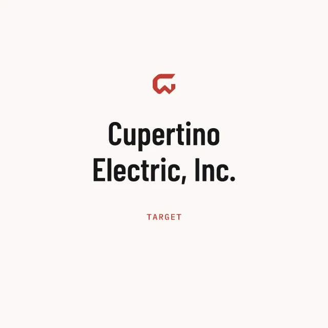 Target: Cupertino Electric, Inc.