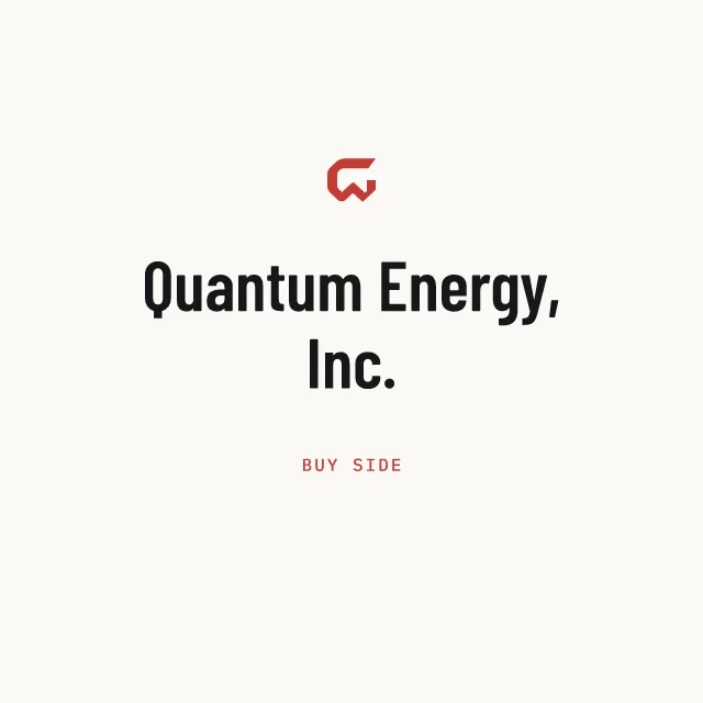 Buy side: Quantum Energy, Inc.