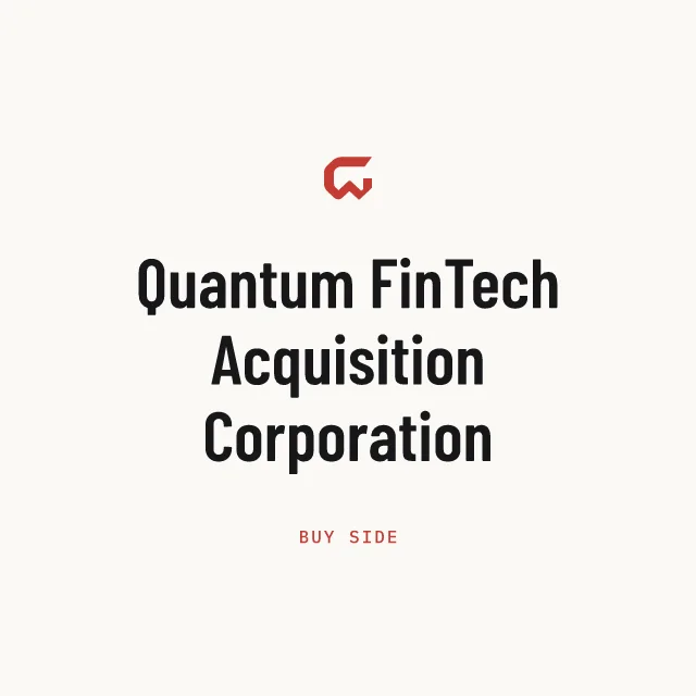 Buy side: Quantum FinTech Acquisition Corporation