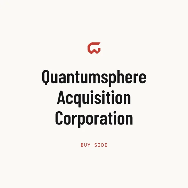 Buy side: Quantumsphere Acquisition Corporation