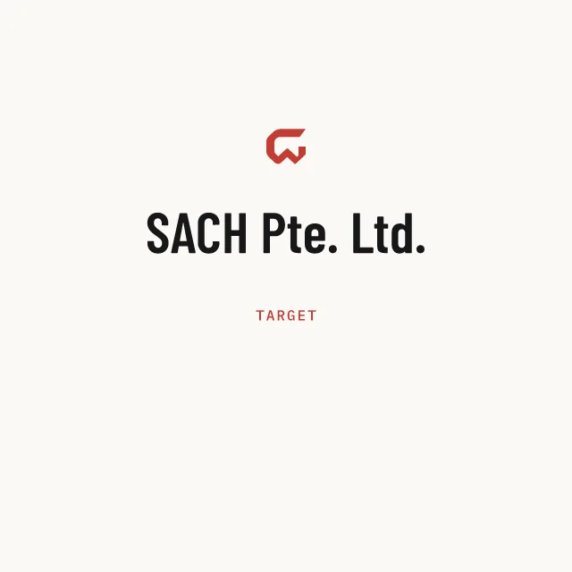 Target: SACH Pte. Ltd.