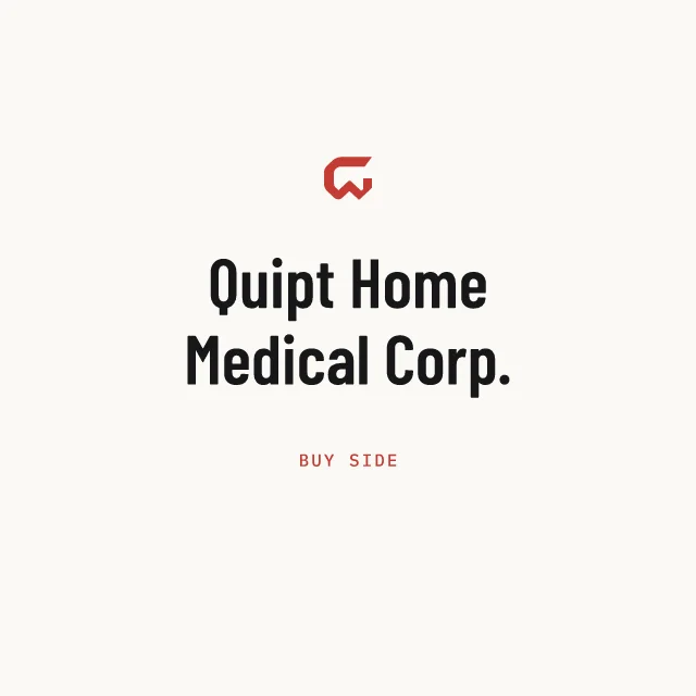 Buy side: Quipt Home Medical Corp.