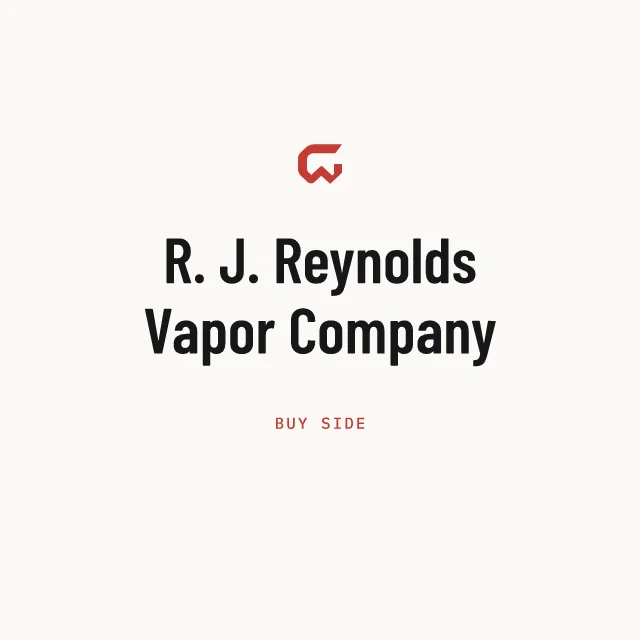 Buy side: R. J. Reynolds Vapor Company