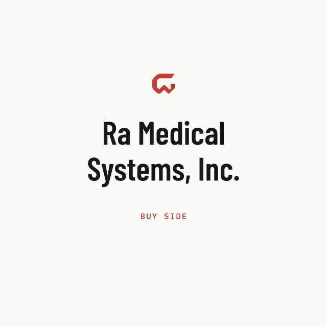 Buy side: Ra Medical Systems, Inc.