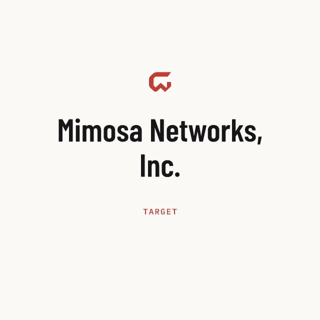 Target: Mimosa Networks, Inc.