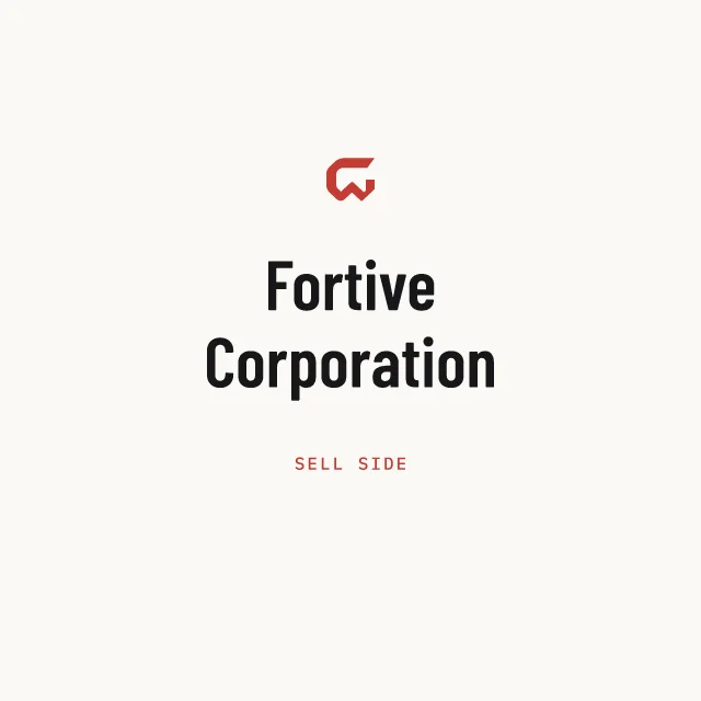Sell side: Fortive Corporation