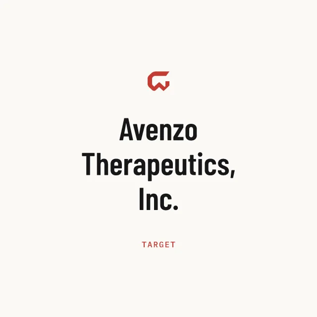 Target: Avenzo Therapeutics, Inc.