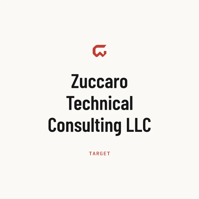 Target: Zuccaro Technical Consulting LLC