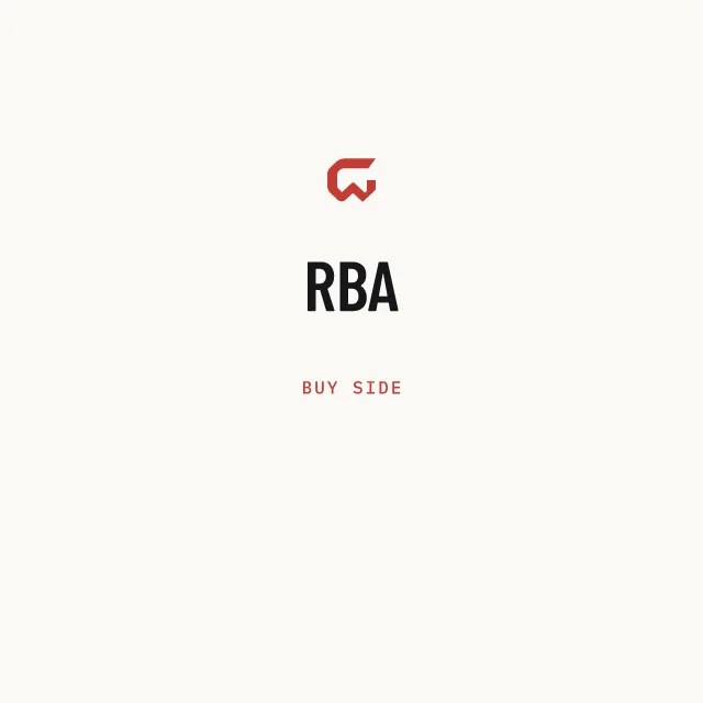 Buy side: RBA