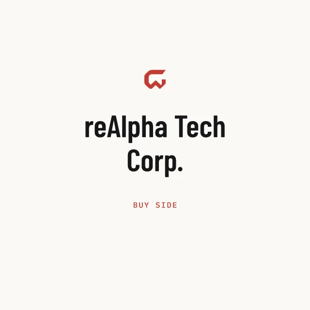 Buy side: reAlpha Tech Corp.