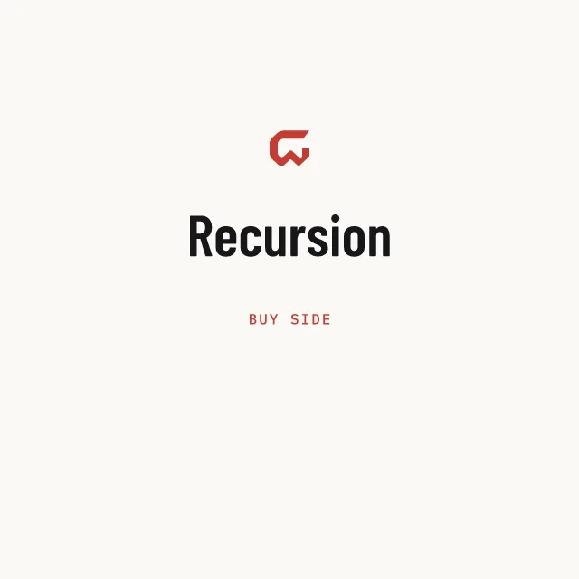 Buy side: Recursion
