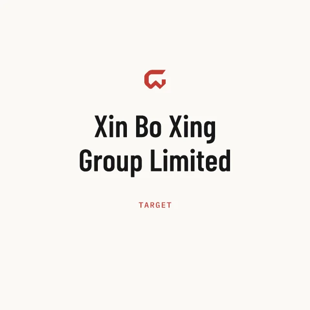 Target: Xin Bo Xing Group Limited