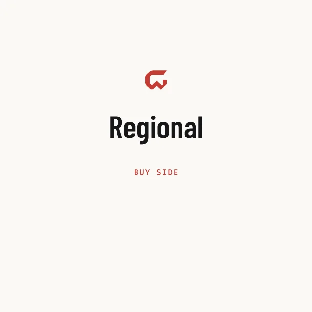 Buy side: Regional