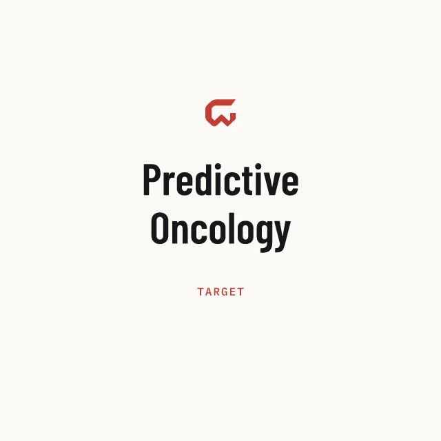 Target: Predictive Oncology