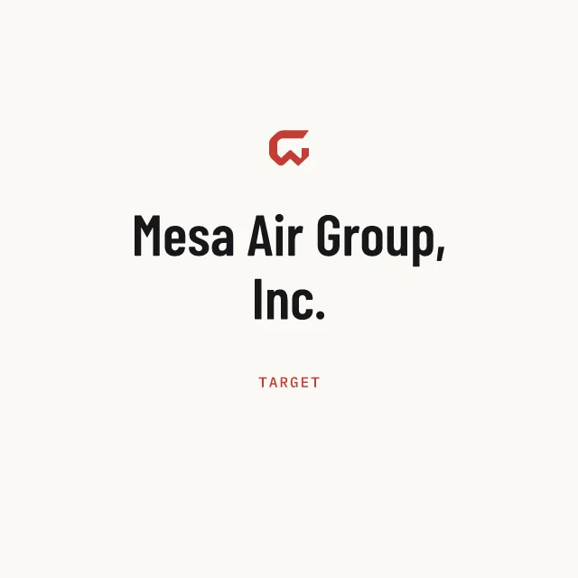 Target: Mesa Air Group, Inc.