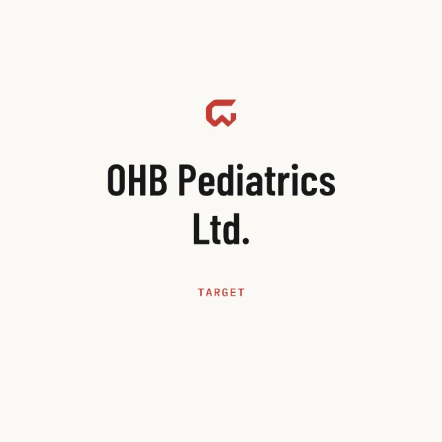 Target: OHB Pediatrics Ltd.