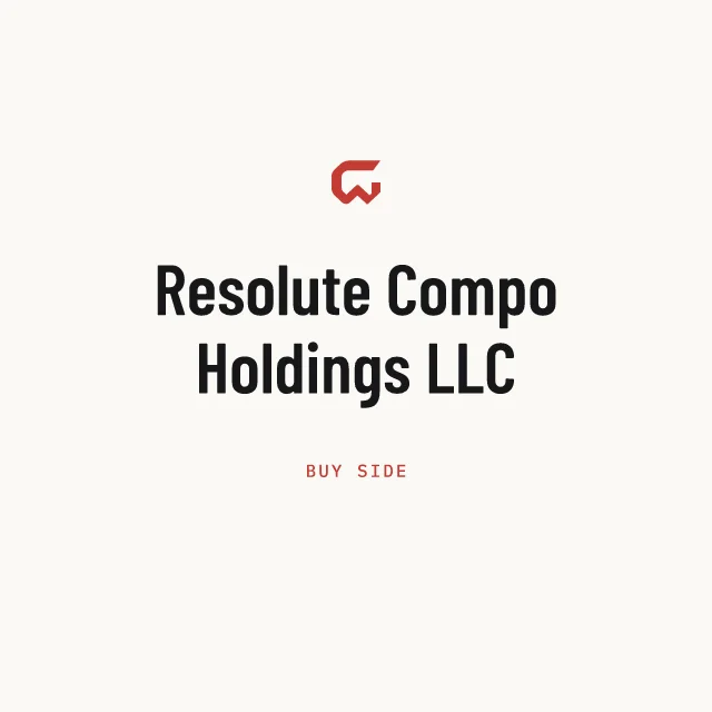 Buy side: Resolute Compo Holdings LLC