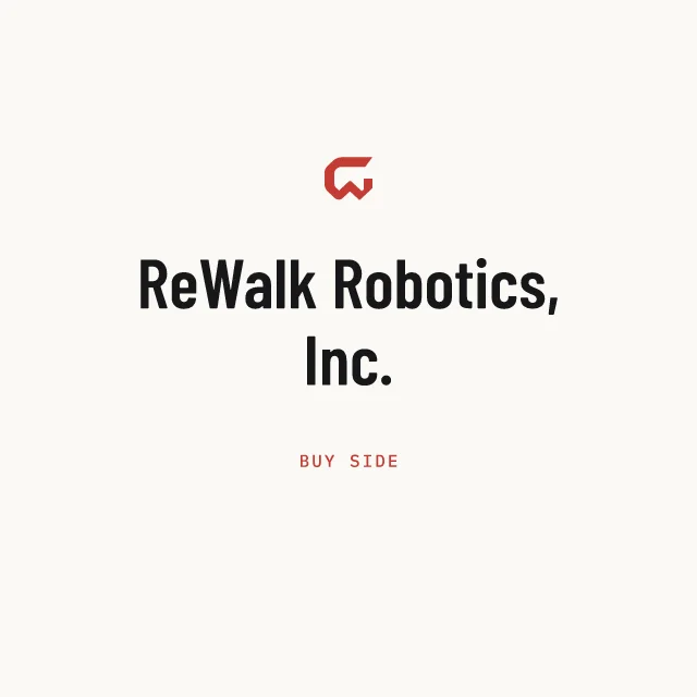 Buy side: ReWalk Robotics, Inc.
