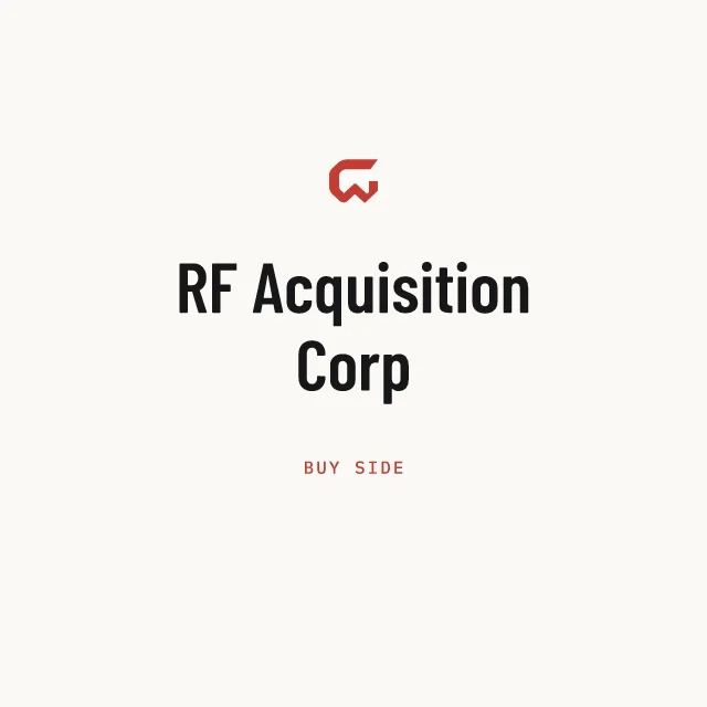 Buy side: RF Acquisition Corp