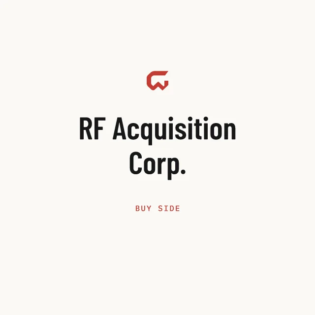 Buy side: RF Acquisition Corp.