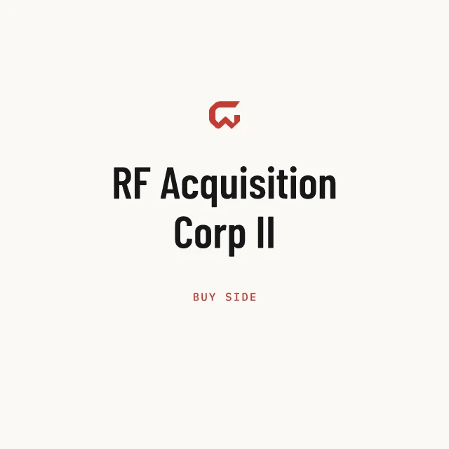 Buy side: RF Acquisition Corp II