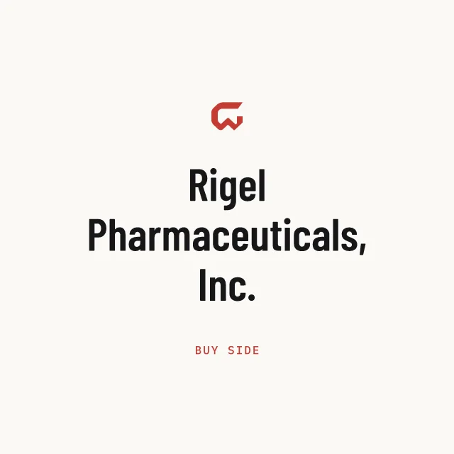 Buy side: Rigel Pharmaceuticals, Inc.