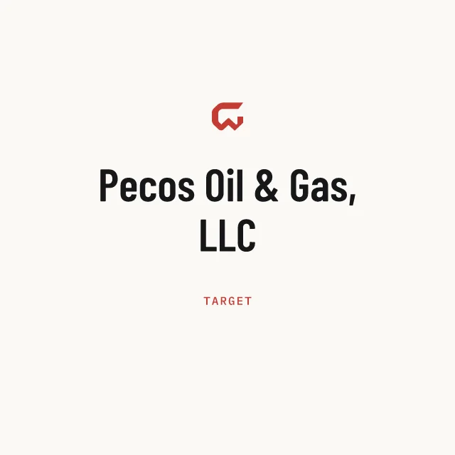 Target: Pecos Oil & Gas, LLC