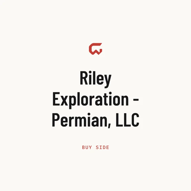 Buy side: Riley Exploration - Permian, LLC