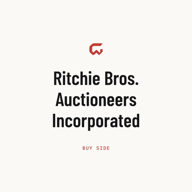 Buy side: Ritchie Bros. Auctioneers Incorporated