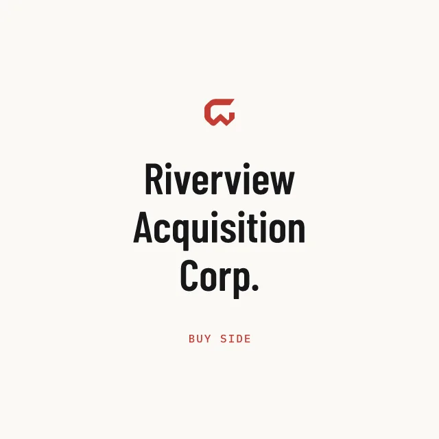 Buy side: Riverview Acquisition Corp.